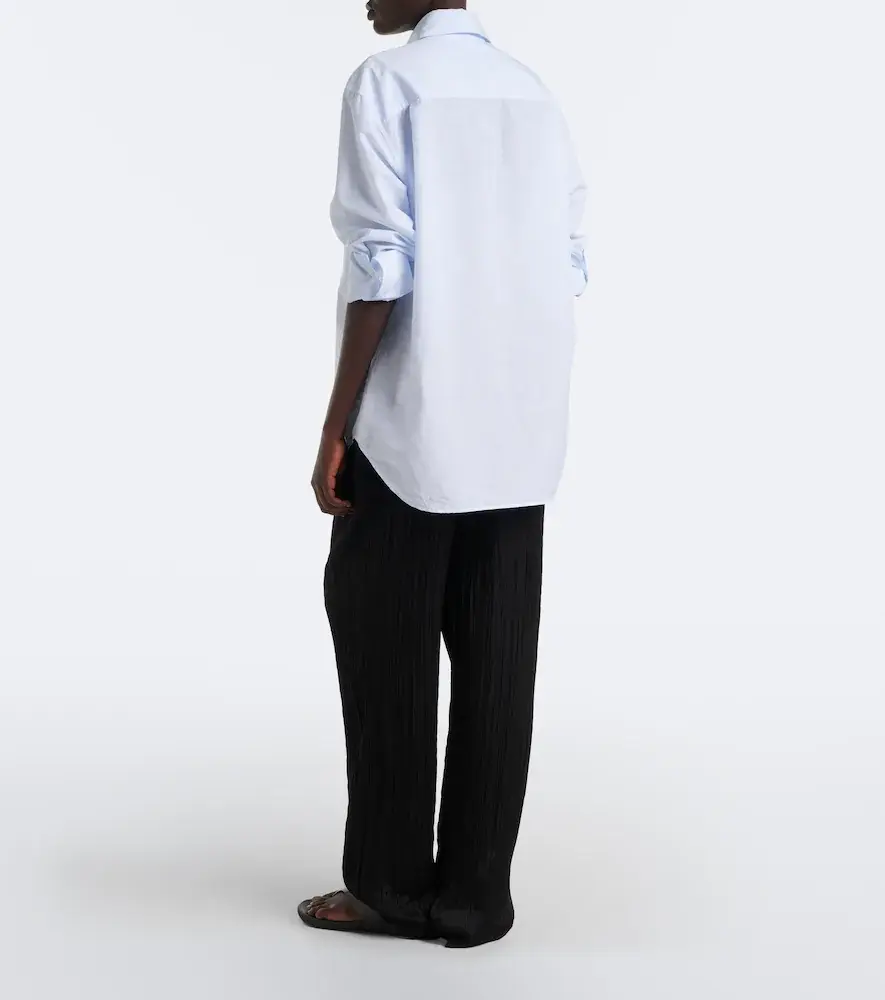 The Row Kriza plissé silk wide-leg pants | Thumbnail 5