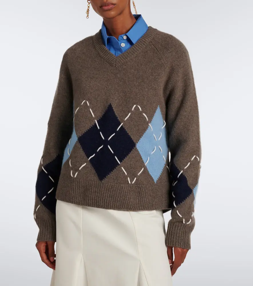 Arch4 Sloane argyle cashmere sweater | Thumbnail 6 Arch4 Sloane argyle cashmere sweater | Thumbnail 6