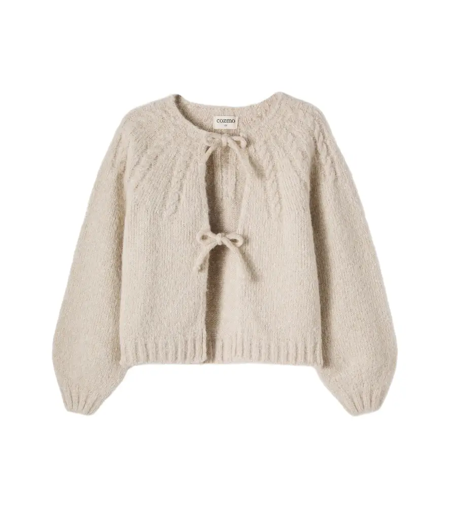Cozmo Loira tie-detail cardigan | Image 1 Cozmo Loira tie-detail cardigan | Image 1