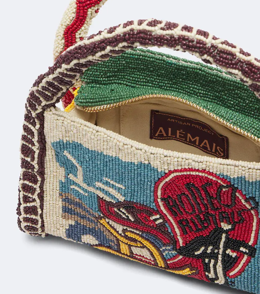 ALÉMAIS Alémais Ace Small beaded shoulder bag | Thumbnail 3