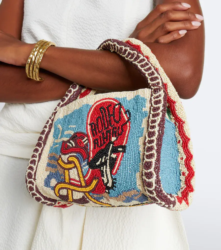 ALÉMAIS Alémais Ace Small beaded shoulder bag | Thumbnail 5