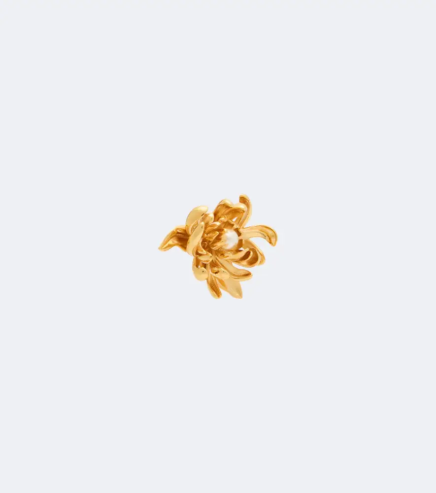 Oscar de la Renta Chrysanthemum faux-pearl stud earrings | Thumbnail 2 Oscar de la Renta Chrysanthemum faux-pearl stud earrings | Thumbnail 2