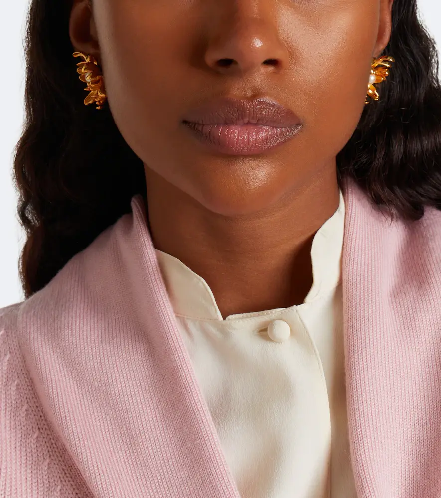 Oscar de la Renta Chrysanthemum faux-pearl stud earrings | Thumbnail 6 Oscar de la Renta Chrysanthemum faux-pearl stud earrings | Thumbnail 6