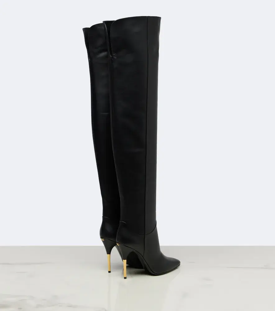 Valentino Garavani VLogo leather over-the-knee boots | Thumbnail 2