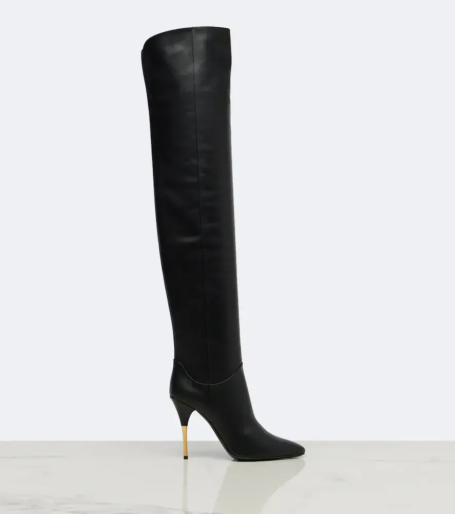 Valentino Garavani VLogo leather over-the-knee boots | Thumbnail 3