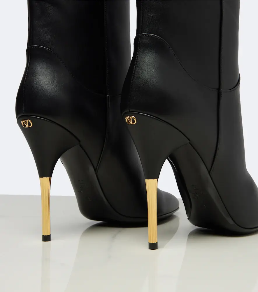 Valentino Garavani VLogo leather over-the-knee boots | Thumbnail 4