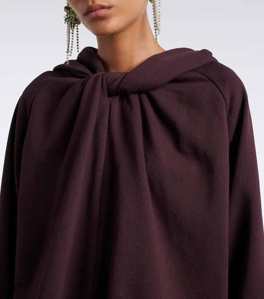 Dries Van Noten Hooded cotton jersey sweatshirt | Thumbnail 4