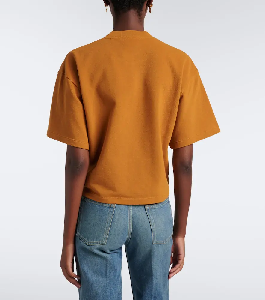 Saint Laurent Cassandre oversized cotton piqué T-shirt | Thumbnail 3 Saint Laurent Cassandre oversized cotton piqué T-shirt | Thumbnail 3