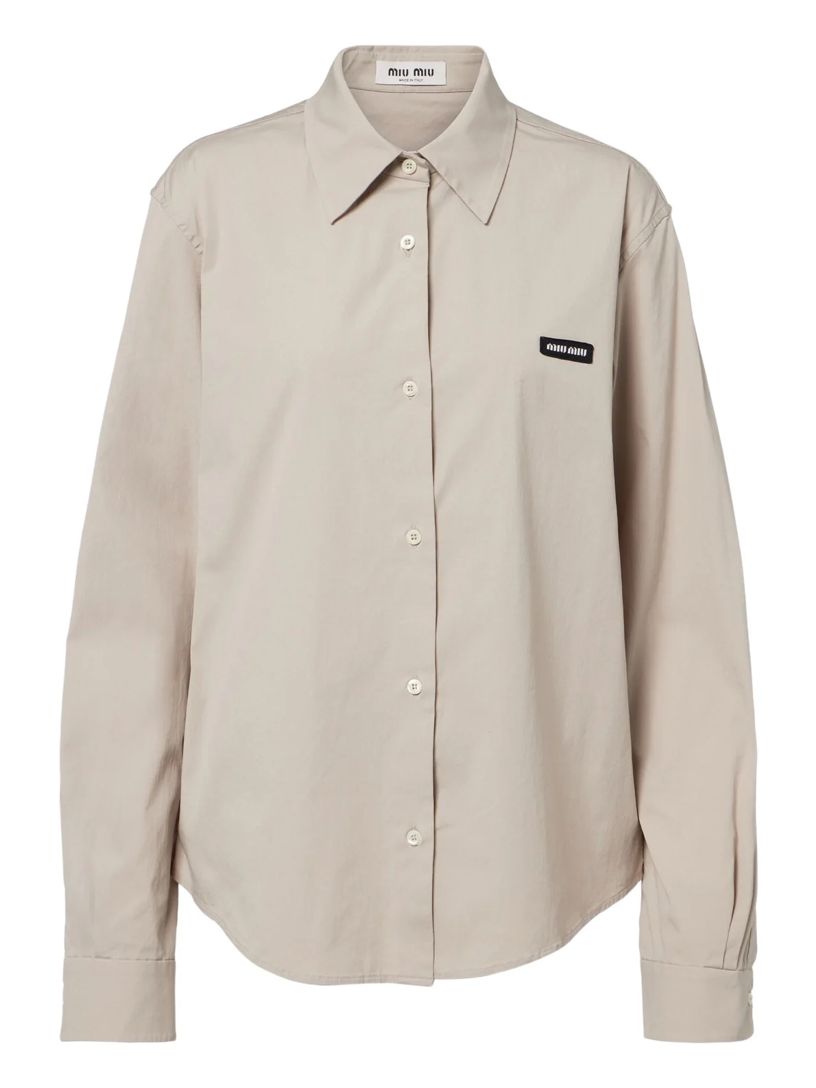Miu Miu Cotton-blend poplin shirt