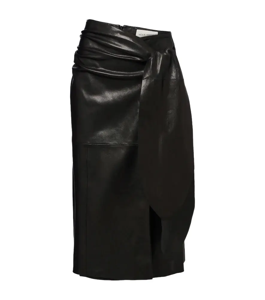 Nour Hammour Viret leather skirt | Image 1 Nour Hammour Viret leather skirt | Image 1