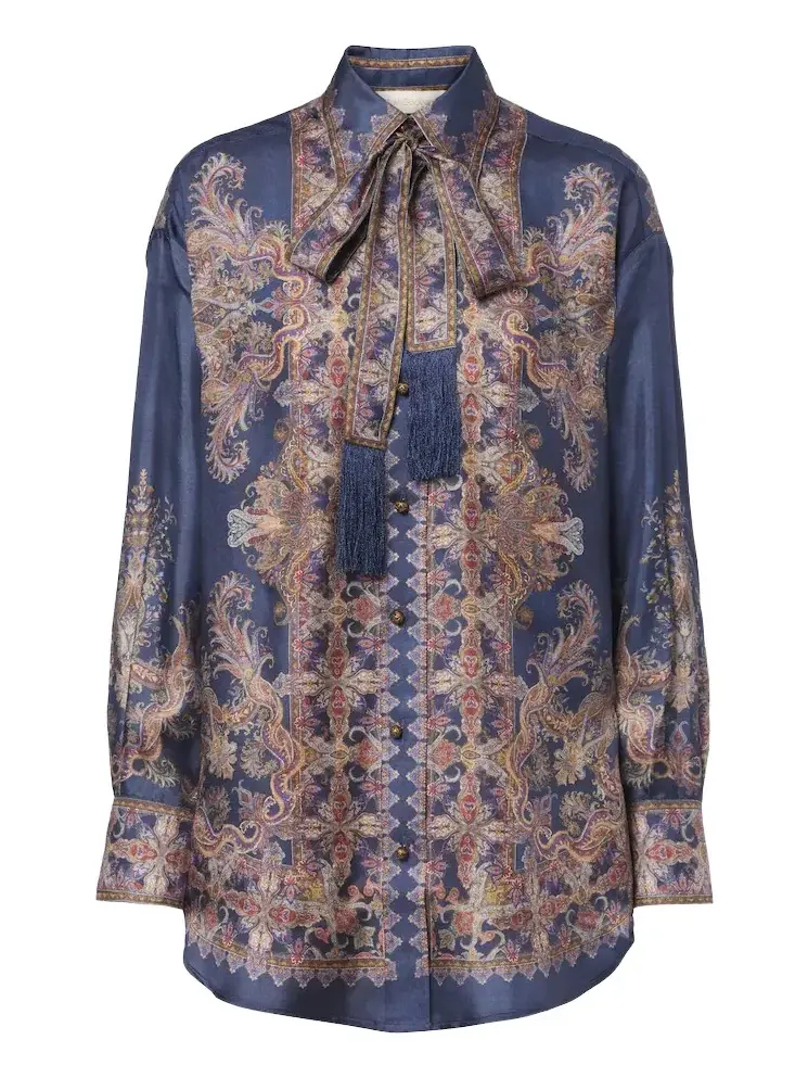 Valiant paisley silk blouse Valiant paisley silk blouse