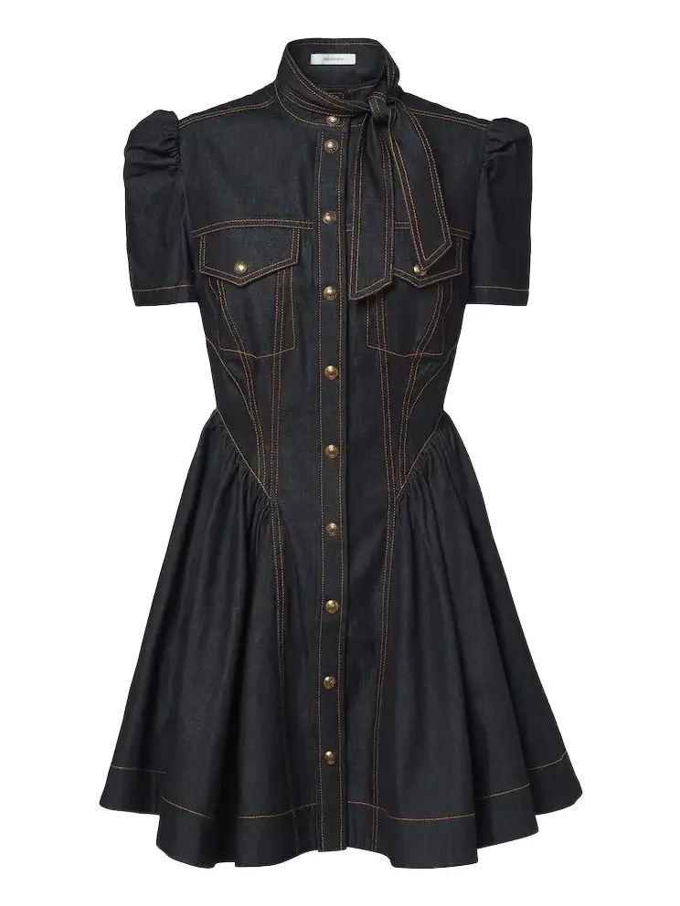 Denim shirtdress