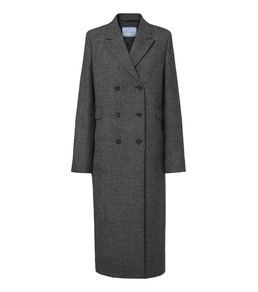 Prada Checked virgin wool coat | Image 1 Prada Checked virgin wool coat | Image 1