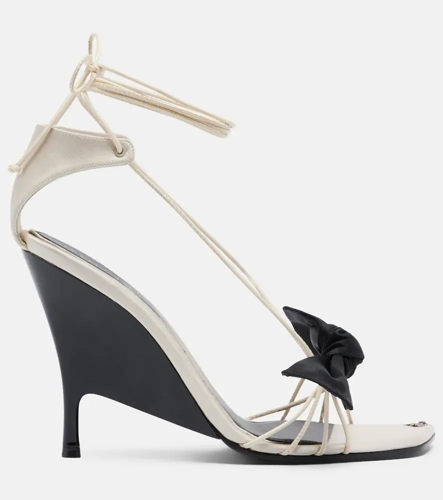 Alexander McQueen Koko bow-detail wedge sandals | Thumbnail 2