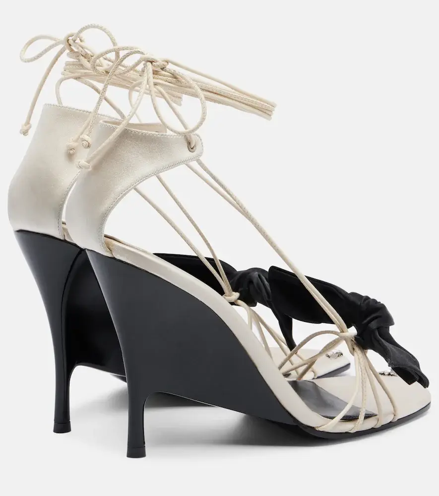 Alexander McQueen Koko bow-detail wedge sandals | Thumbnail 4
