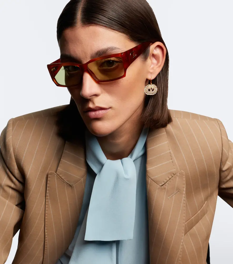 Valentino Garavani Classico VLogo rectangular sunglasses | Thumbnail 4
