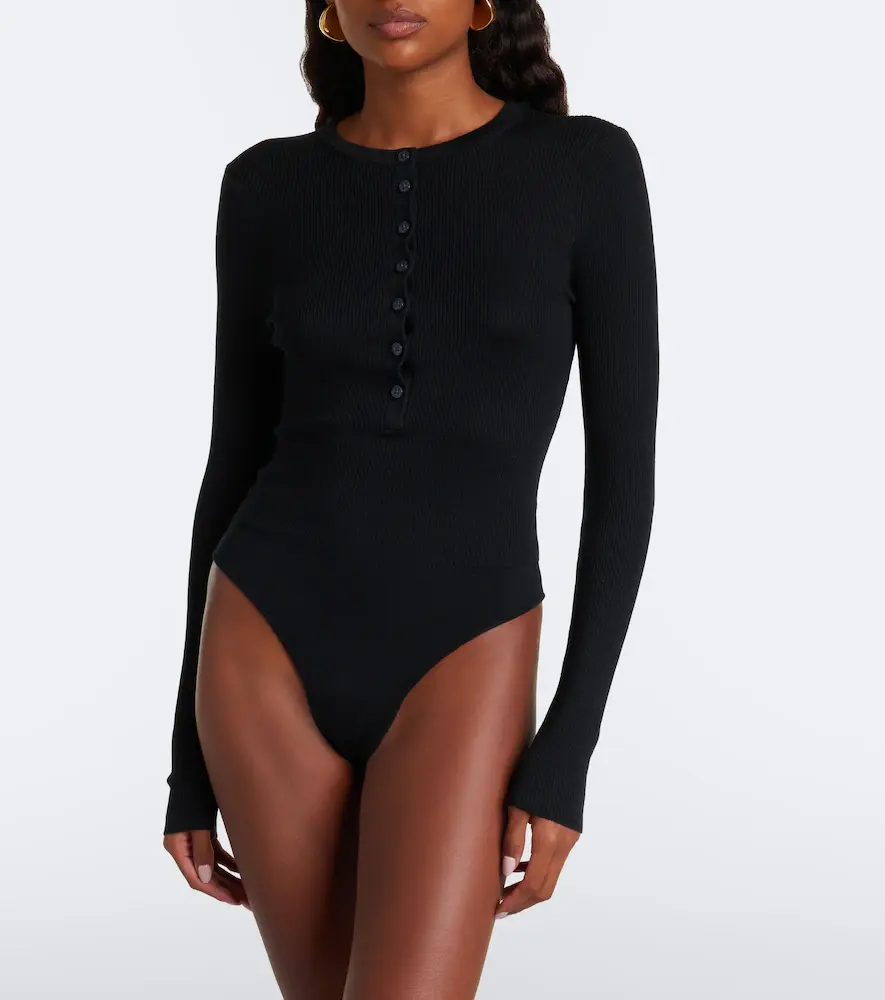 Simkhai Susanne ribbed silk and cashmere bodysuit | Thumbnail 6 Simkhai Susanne ribbed silk and cashmere bodysuit | Thumbnail 6