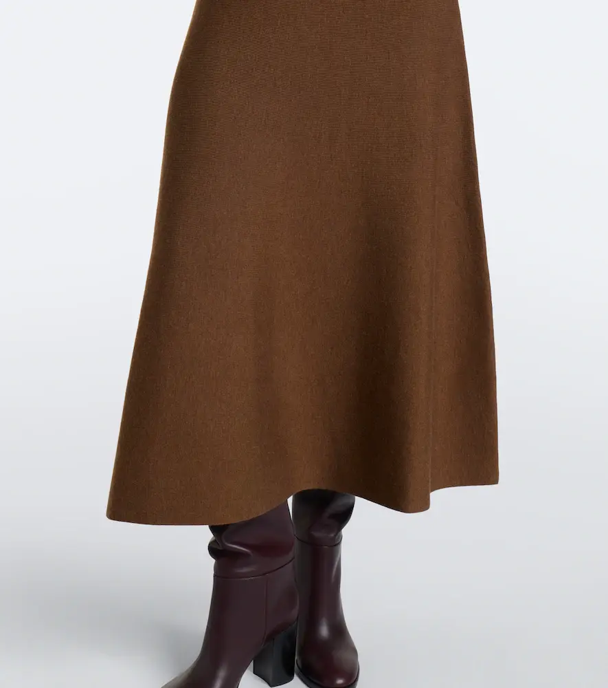 Simkhai Camilla off-shoulder wool midi dress | Thumbnail 2 Simkhai Camilla off-shoulder wool midi dress | Thumbnail 2