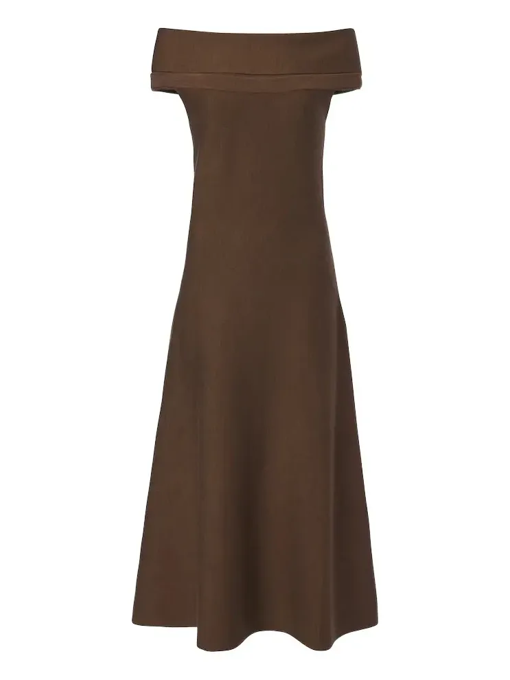 Camilla off-shoulder wool midi dress Camilla off-shoulder wool midi dress