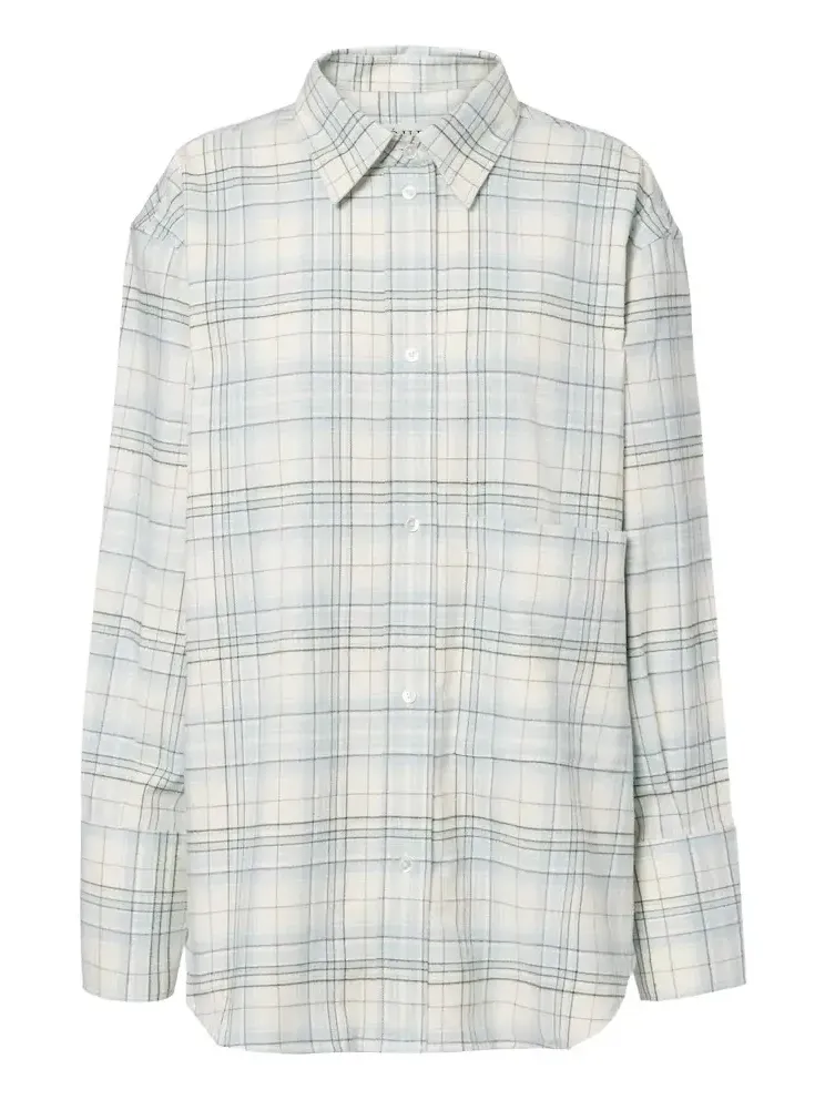 Róhe Checked cotton shirt