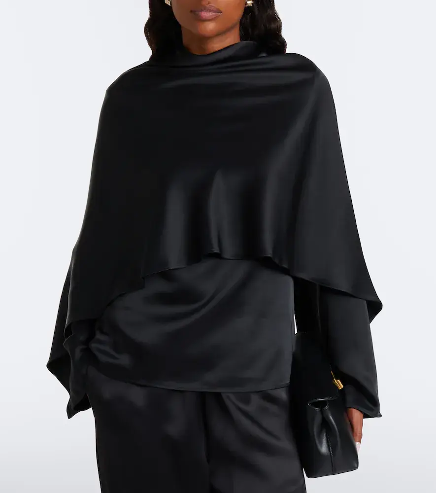 RÓHE Róhe Caped satin top | Thumbnail 4