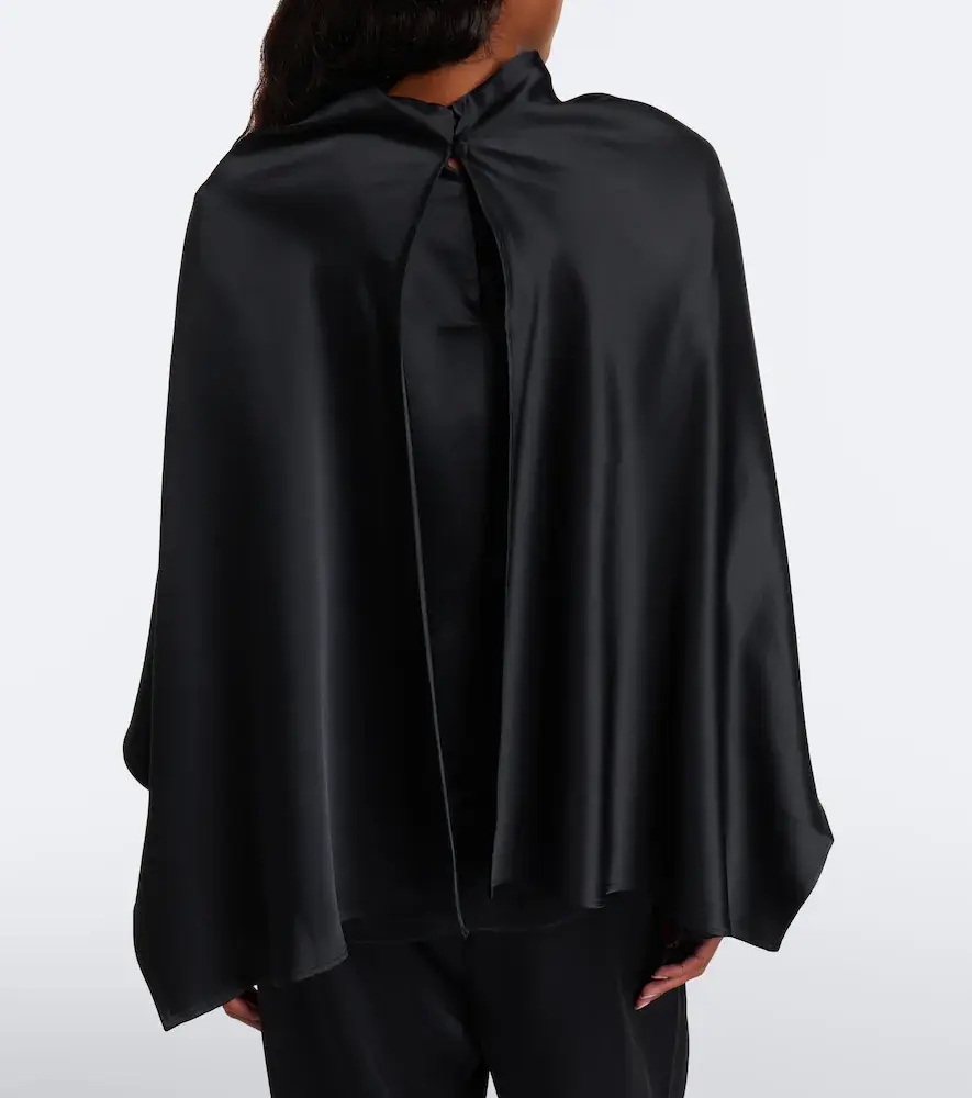 RÓHE Róhe Caped satin top | Thumbnail 5