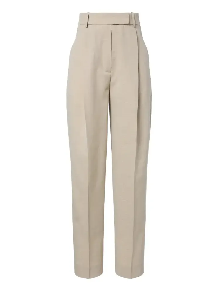 Róhe Wool and silk-blend straight pants