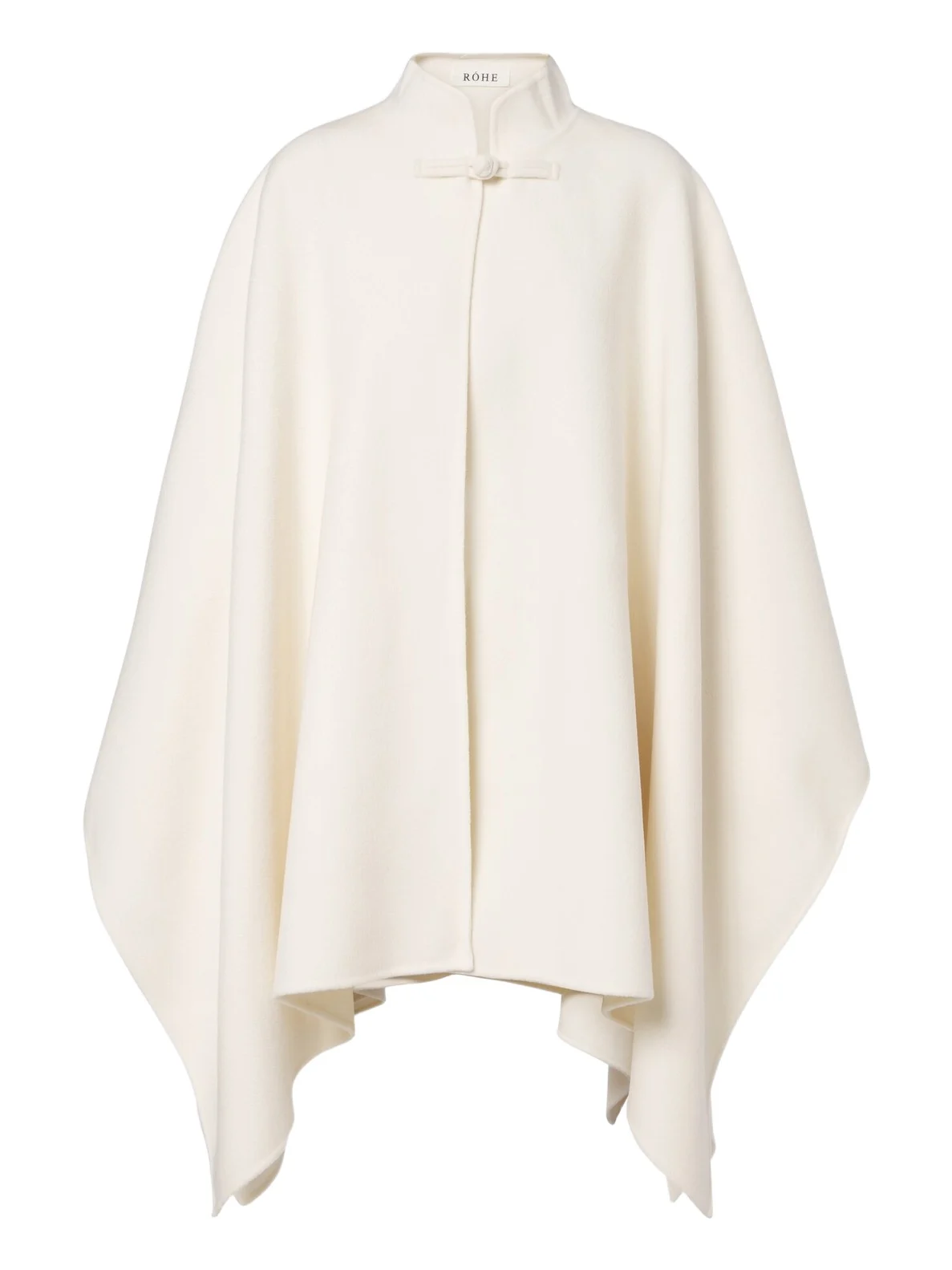 Wool and cashmere poncho