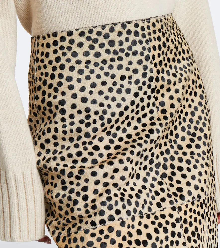 RÓHE Róhe Cheetah-print calf hair pencil skirt | Thumbnail 3