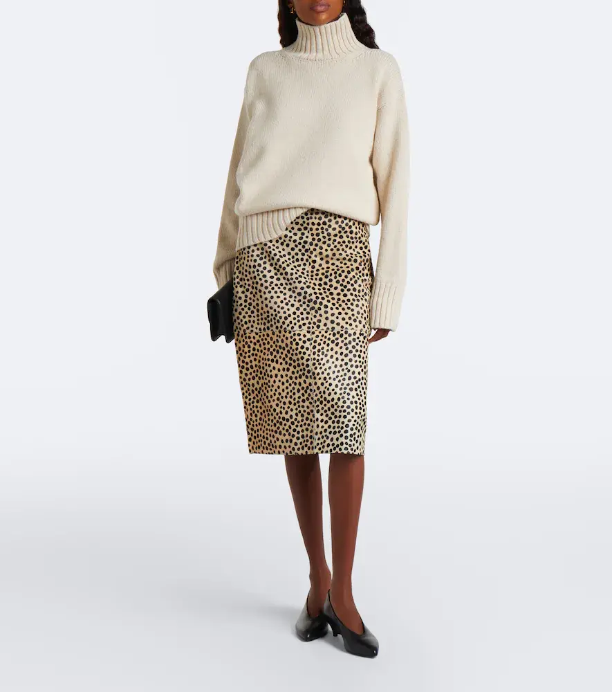 RÓHE Róhe Cheetah-print calf hair pencil skirt | Thumbnail 5