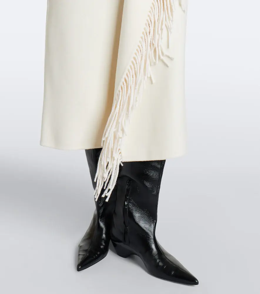 RÓHE Róhe Fringed wool and cashmere midi skirt | Thumbnail 3 RÓHE Róhe Fringed wool and cashmere midi skirt | Thumbnail 3