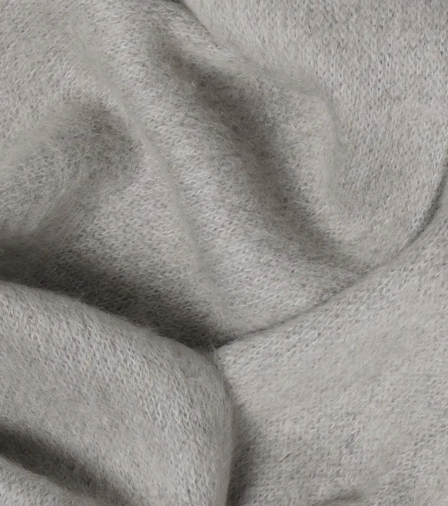 Miu Miu Fringed mohair and wool-blend scarf | Thumbnail 3 Miu Miu Fringed mohair and wool-blend scarf | Thumbnail 3