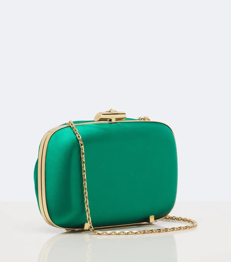 Roger Vivier Rose Vivier satin clutch | Thumbnail 2 Roger Vivier Rose Vivier satin clutch | Thumbnail 2