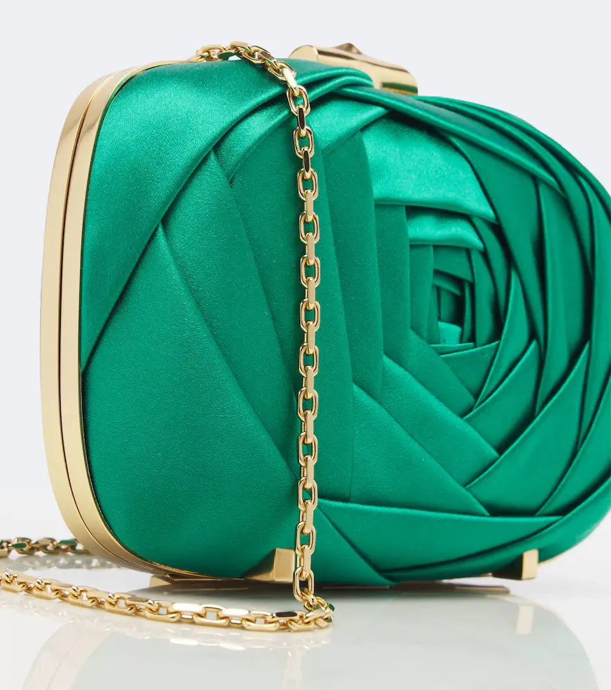 Roger Vivier Rose Vivier satin clutch | Thumbnail 3 Roger Vivier Rose Vivier satin clutch | Thumbnail 3
