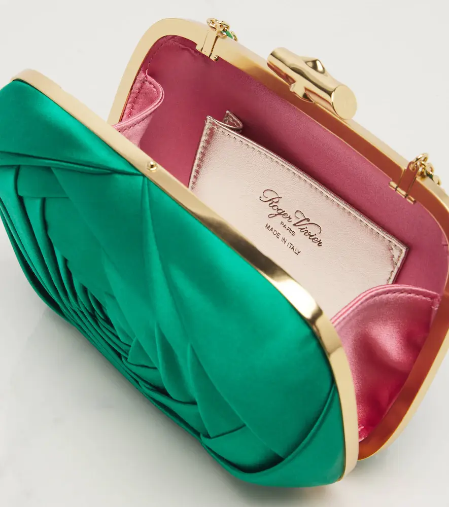 Roger Vivier Rose Vivier satin clutch | Thumbnail 4 Roger Vivier Rose Vivier satin clutch | Thumbnail 4