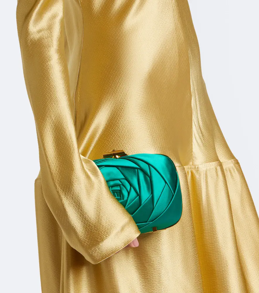Roger Vivier Rose Vivier satin clutch | Thumbnail 5 Roger Vivier Rose Vivier satin clutch | Thumbnail 5