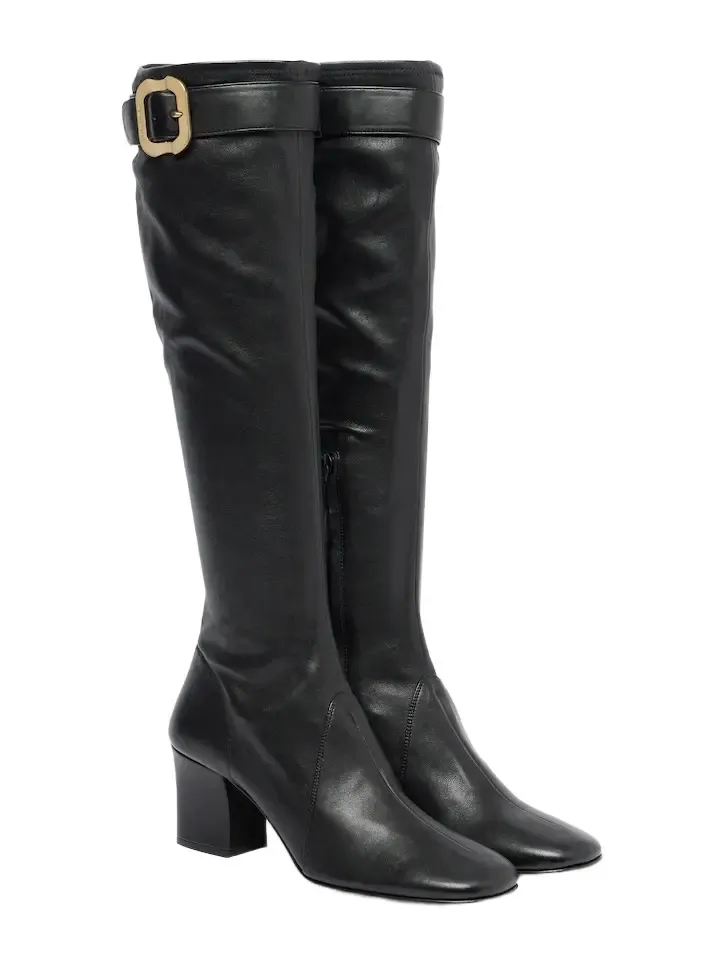 Leather knee-high boots Leather knee-high boots