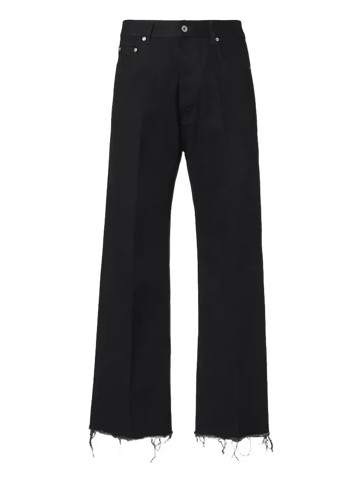 Geth distressed wide-leg jeans Geth distressed wide-leg jeans