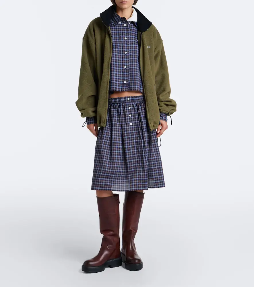 Miu Miu Leather knee-high boots | Thumbnail 6