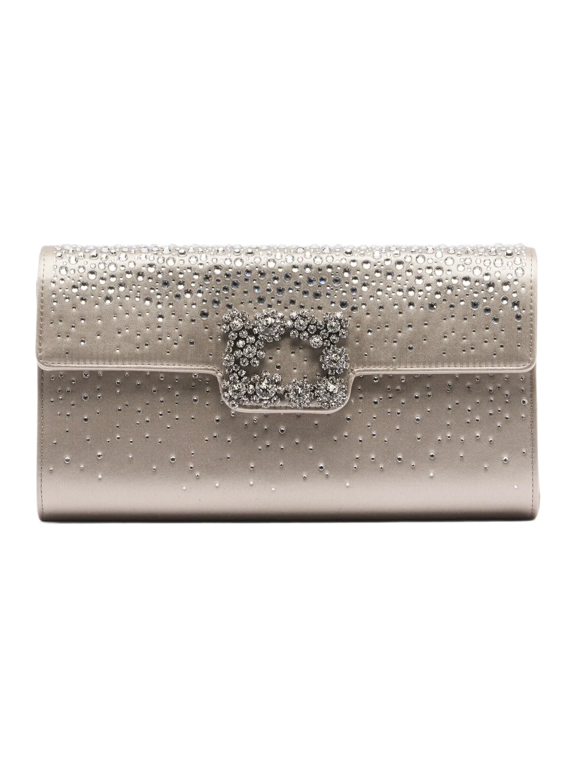 Efflorescence embellished satin clutch Efflorescence embellished satin clutch