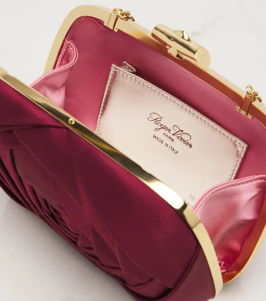 Roger Vivier Rose Vivier satin clutch | Thumbnail 4 Roger Vivier Rose Vivier satin clutch | Thumbnail 4