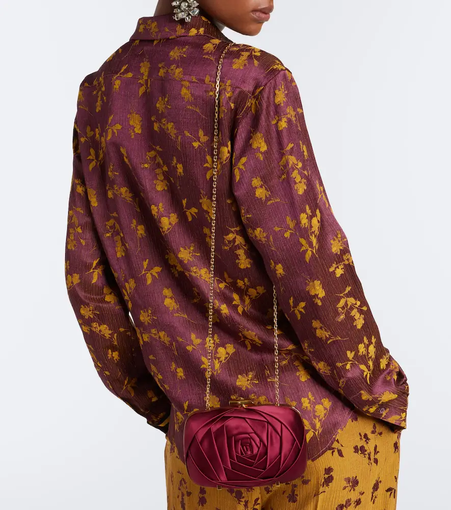 Roger Vivier Rose Vivier satin clutch | Thumbnail 5 Roger Vivier Rose Vivier satin clutch | Thumbnail 5