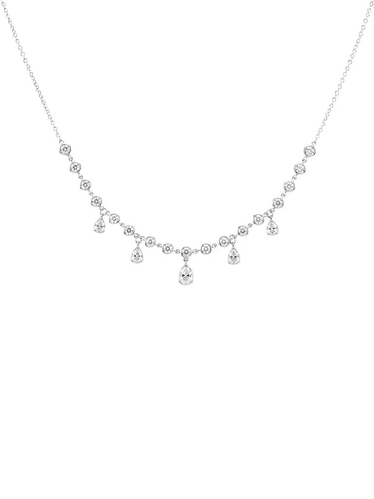 Wish Fine Jewelry 0.95ct Diamond 14K Gold Station Necklace | Image 1 Wish Fine Jewelry 0.95ct Diamond 14K Gold Station Necklace | Image 1