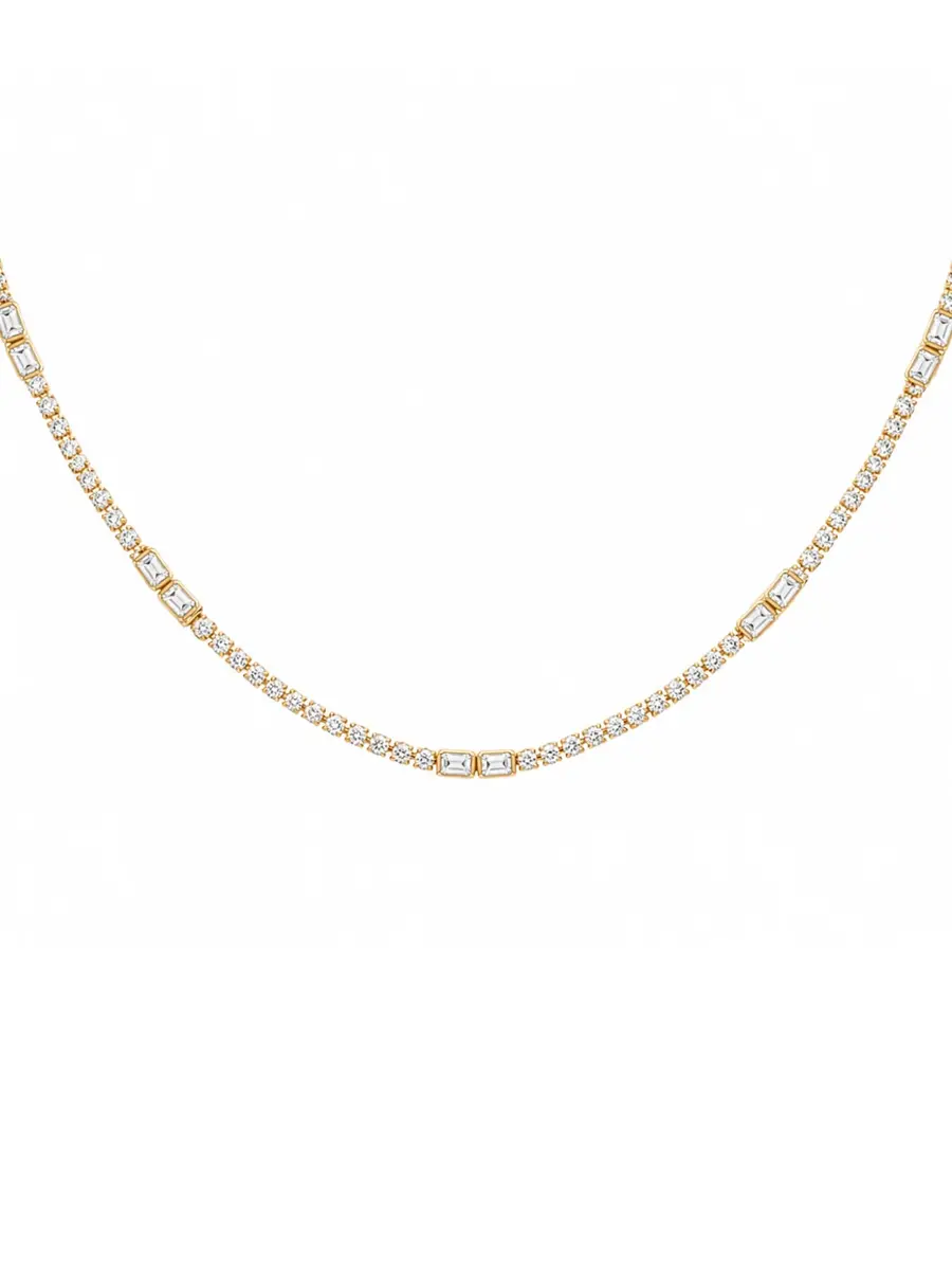 Wish Fine Jewelry 3.37ct Diamond 14K Gold Link Necklace