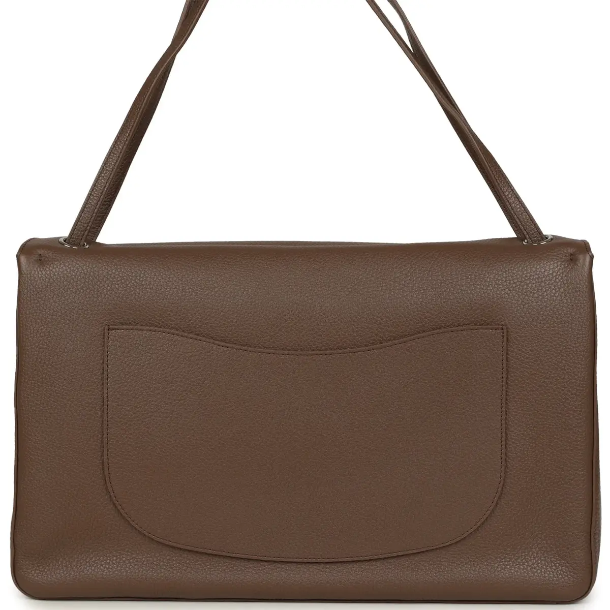 Chanel Chanel Maxi "Souplissimo" Large Flap Bag Light Brown Grained Calfskin Silver Hardware | Thumbnail 4 Chanel Chanel Maxi "Souplissimo" Large Flap Bag Light Brown Grained Calfskin Silver Hardware | Thumbnail 4