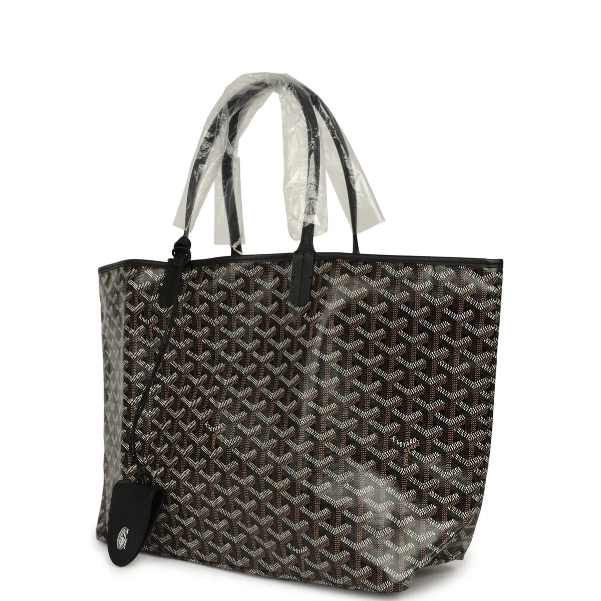 goyard Goyard Goyardine Black Saint Louis PM Tote Bag Palladium Hardware | Thumbnail 5 goyard Goyard Goyardine Black Saint Louis PM Tote Bag Palladium Hardware | Thumbnail 5