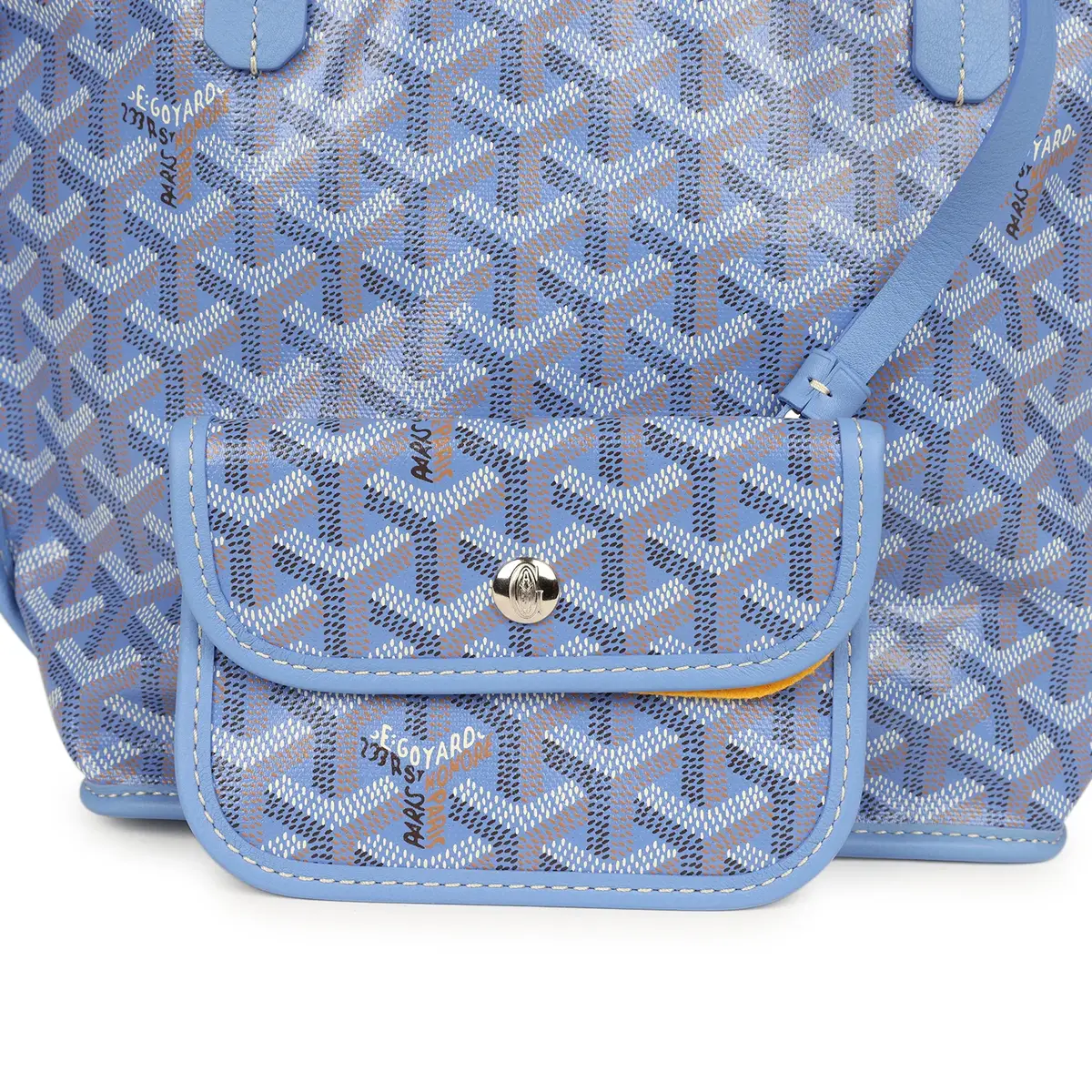 goyard Goyard Goyardine Canvas Iris Anjou Mini Bag Palladium Hardware | Thumbnail 7