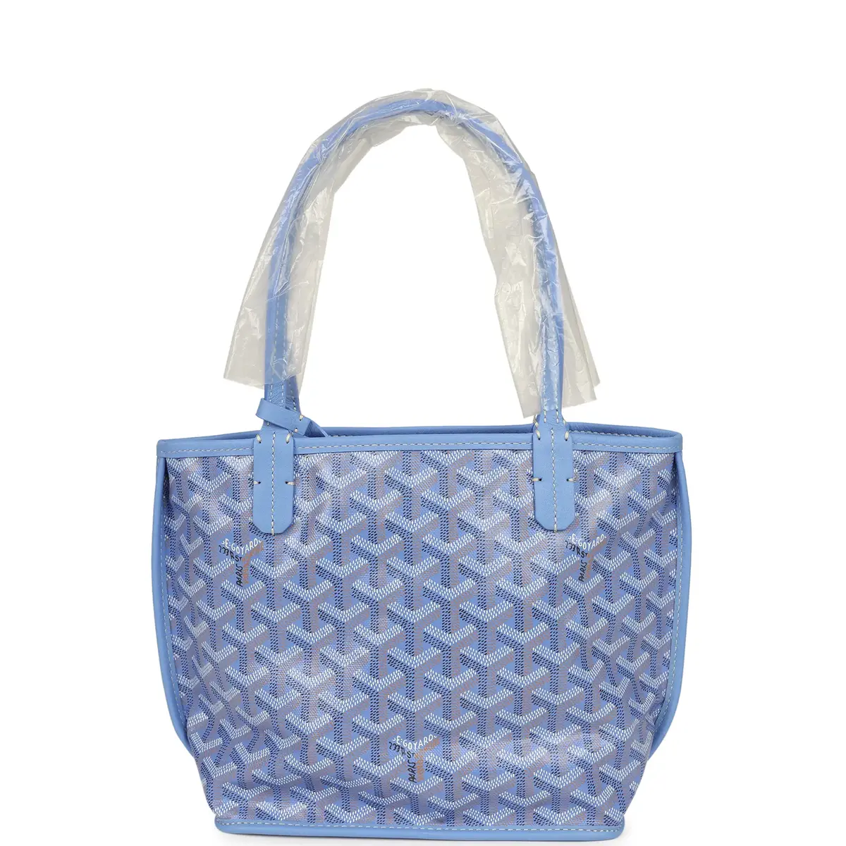 goyard Goyard Goyardine Canvas Iris Anjou Mini Bag Palladium Hardware | Image 1 goyard Goyard Goyardine Canvas Iris Anjou Mini Bag Palladium Hardware | Image 1