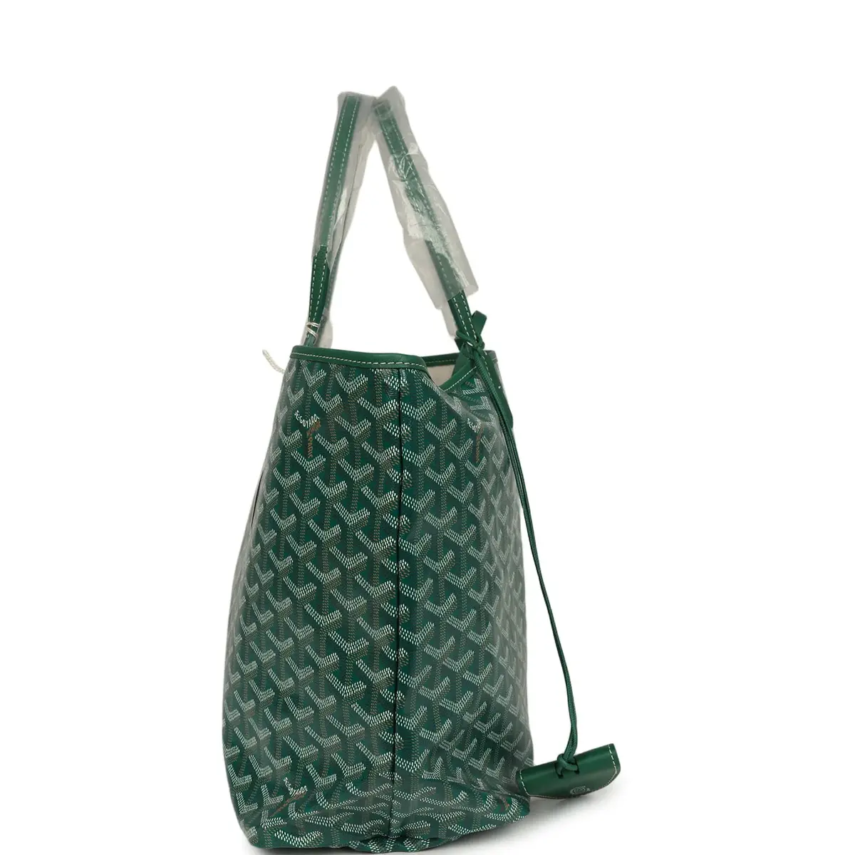 goyard Goyard Goyardine Green Saint Louis PM Tote Bag Palladium Hardware | Thumbnail 3 goyard Goyard Goyardine Green Saint Louis PM Tote Bag Palladium Hardware | Thumbnail 3