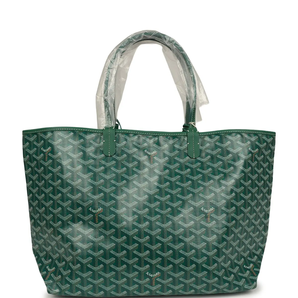 goyard Goyard Goyardine Green Saint Louis PM Tote Bag Palladium Hardware | Thumbnail 4 goyard Goyard Goyardine Green Saint Louis PM Tote Bag Palladium Hardware | Thumbnail 4